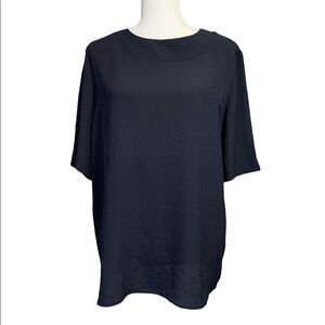 Louis Feraud Blouse Navy Blue